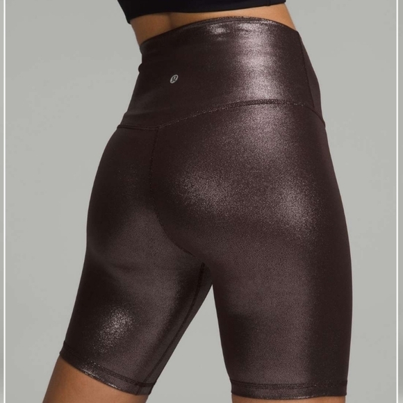 Lululemon Align High-Rise Short 8" *Shine Radiate Foil Print French Press Size 4 - Picture 3 of 15